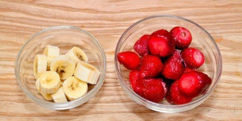 Göra en fruktyoghurtsmoothie