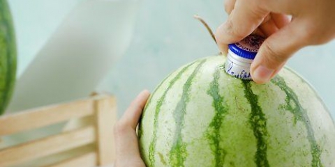 Att göra en vattenmelon med vodka