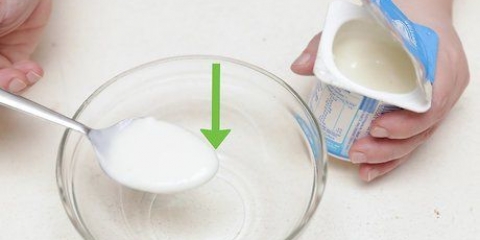 Att göra en yoghurtmask