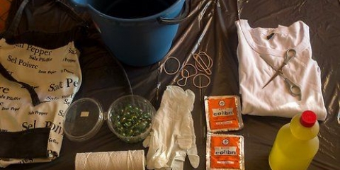 Lätt att skapa mönster med tie dye