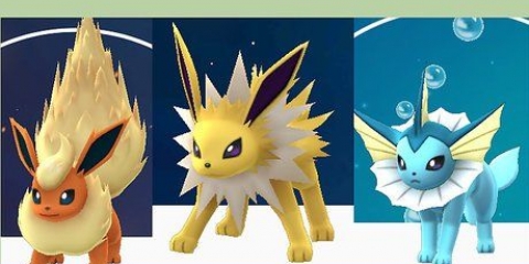 Eevee utvecklas till alla dess evolutioner