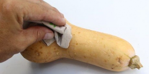 Förbereder flaska kalebass i mikrovågsugn