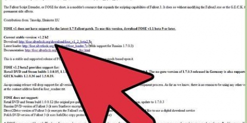 Installera fose
