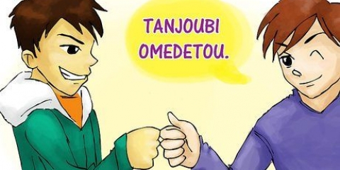 Säger grattis på födelsedagen på japanska