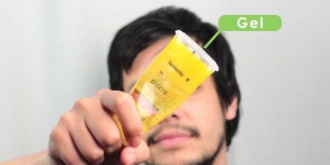 Applicera gel i håret
