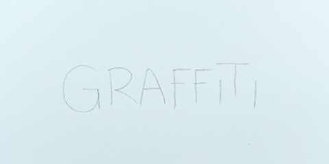 Rita graffiti bokstäver