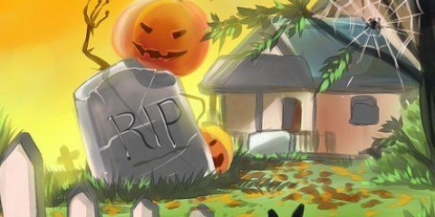 Applicera halloween-dekorationer