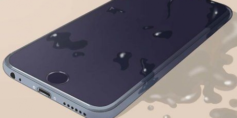 Torka en iphone med vattenskada