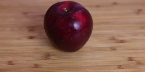 Ta bort kärnan i ett äpple