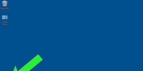 Öppnar startmenyn i windows