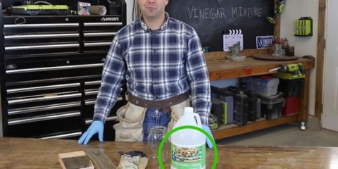 Få trä att se äldre ut med vinäger och stålull