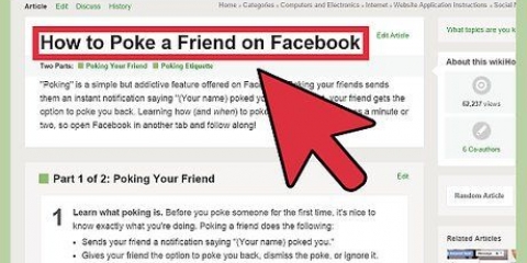 Peta någon på facebook