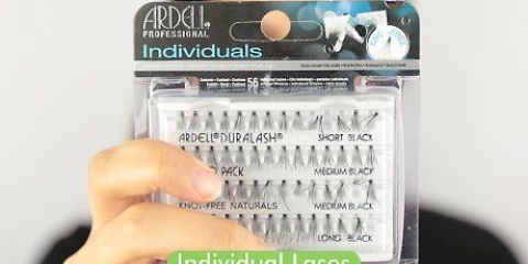 Applicera individuella lösögonfransar