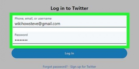 Logga in på twitter
