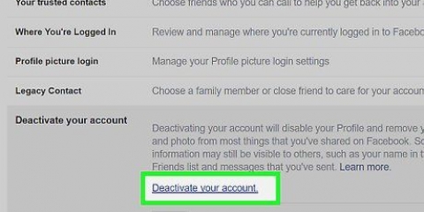 Inaktivera ditt facebook-konto