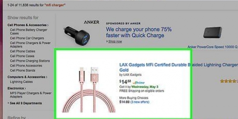 Ladda din iphone med en lightning-kabel från tredje part