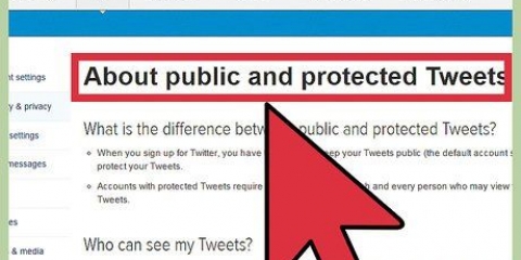 Gör ditt twitter-konto privat