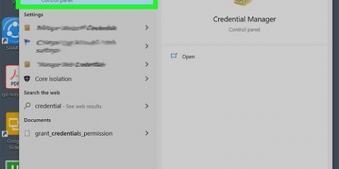 Visa dina lösenord i windows credential manager