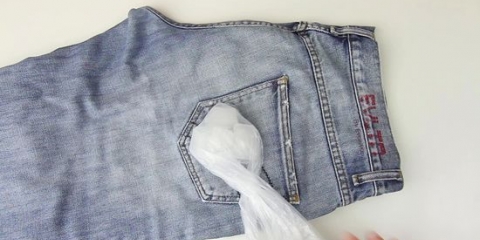 Ta bort tuggummi från jeans