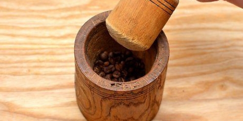 Mal kaffebönor utan kvarn