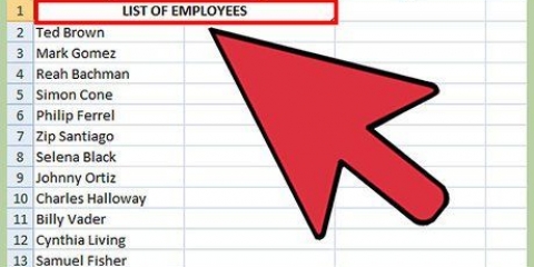 Sortera kolumner alfabetiskt i microsoft excel