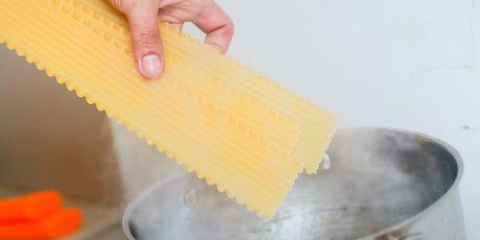 Förbered lasagne