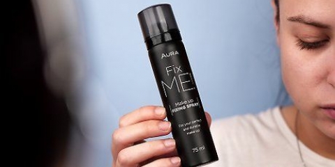 Använder makeup setting spray