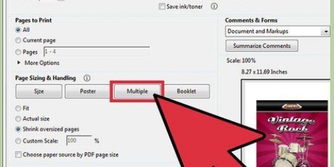 Skriv ut flera sidor per pappersark i adobe reader