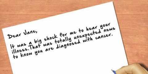 Skriv till någon som har fått diagnosen cancer