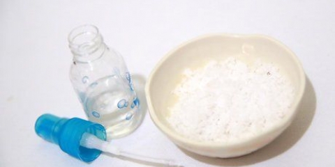 Göra nässpray med en koksaltlösning