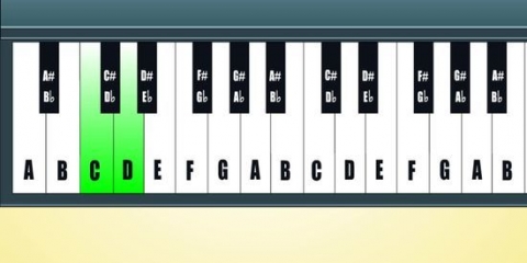 Lär dig noter på ett piano eller klaviatur