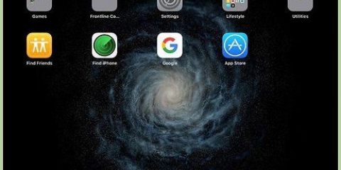 Sätt ikoner på skrivbordet på en ipad