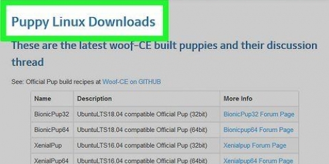 Installera puppy linux på din pc