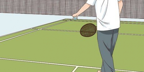 Servering på badminton