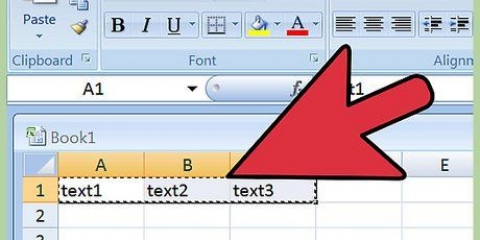 Klistra in tabbavgränsad text i excel