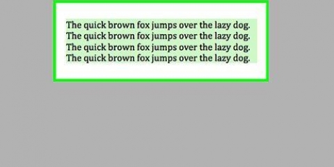 Kanttext i word