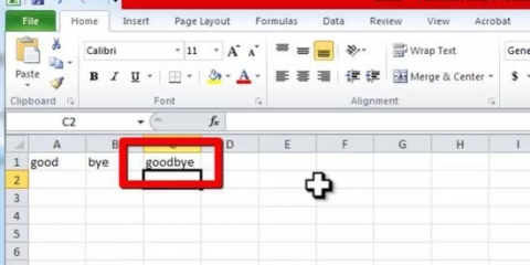 Slå samman text i excel