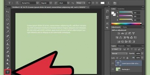 Justera text i adobe photoshop