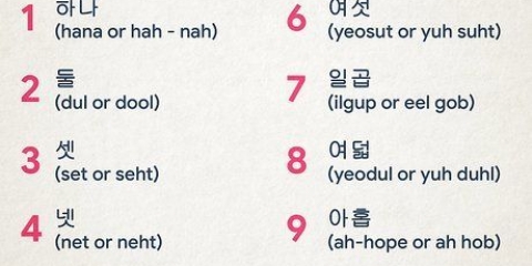 Räknar till 10 på koreanska