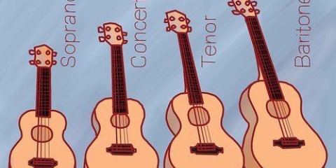 Spelar ukulele