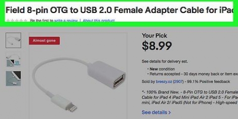Ansluter usb till en ipad