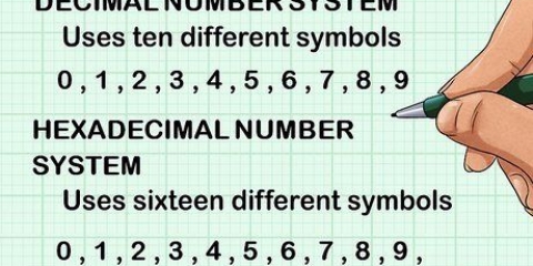 Konvertera från decimal till hexadecimal