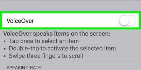 Stäng av voiceover på din iphone