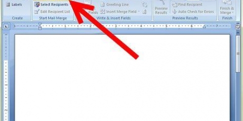 Arbeta med e-postlistor i word