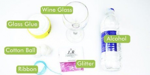 Dekorera vinglas med glitter