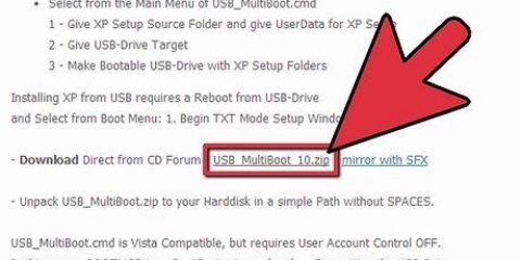Installera windows xp på en asus eee pc från ett usb-minne