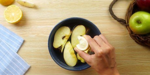 Se till att ett skivat äpple inte blir brunt