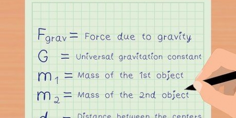 Beräkna gravitation