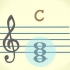 Spelar ackord på piano