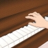 Spela ätpinnar på ett piano eller klaviatur